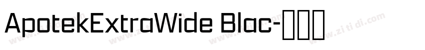 ApotekExtraWide Blac字体转换